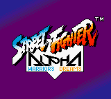 Street Fighter Alpha - Warriors' Dreams (Europe) Title Screen